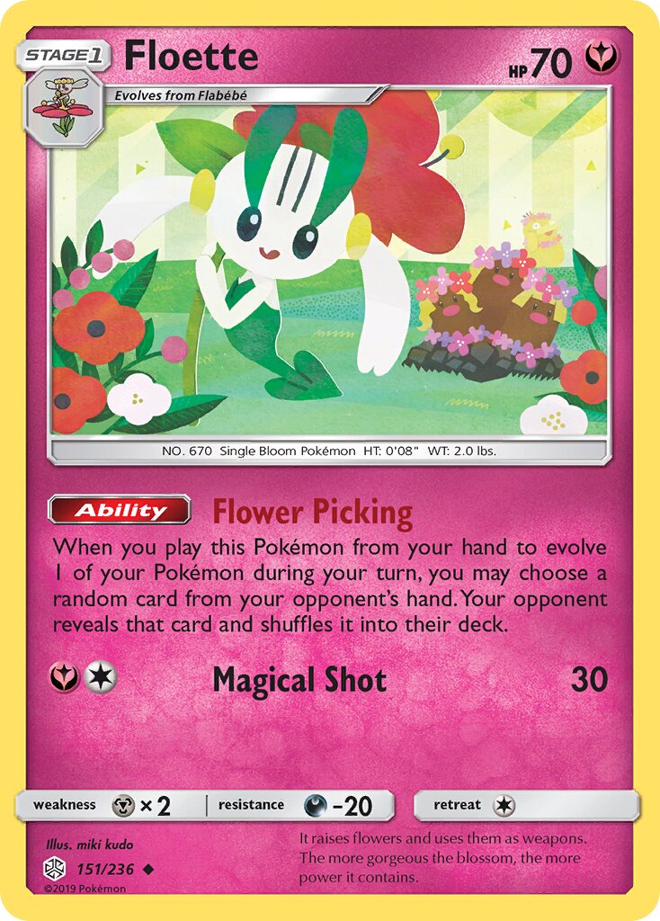 Floette 151/236 — Cosmic Eclipse (English Pokémon TCG card)