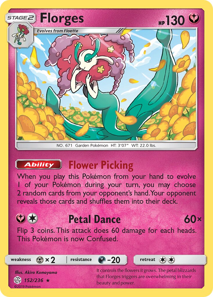 Florges 152/236 — Cosmic Eclipse (English Pokémon TCG card)