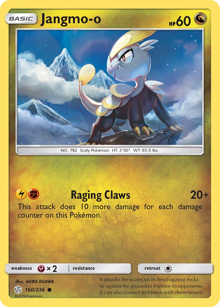 Jangmo-o 160/236 — Cosmic Eclipse (English Pokémon TCG card)