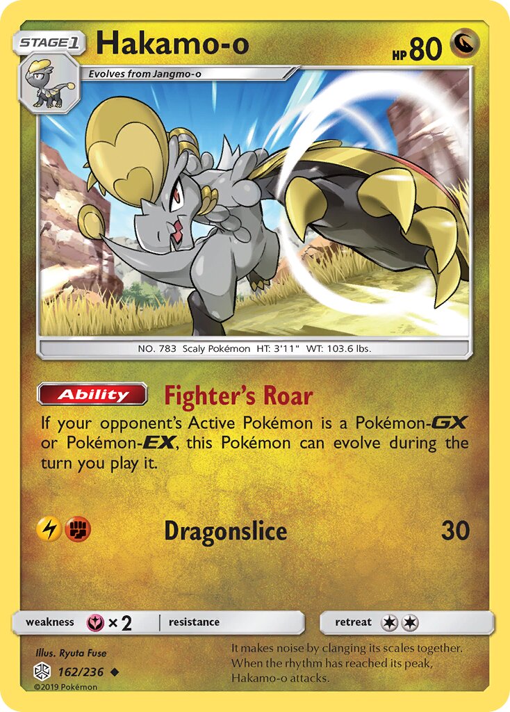 Hakamo-o 162/236 — Cosmic Eclipse (English Pokémon TCG card)