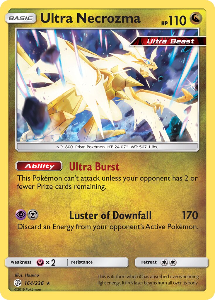 Ultra Necrozma 164/236 — Cosmic Eclipse (English Pokémon TCG card)