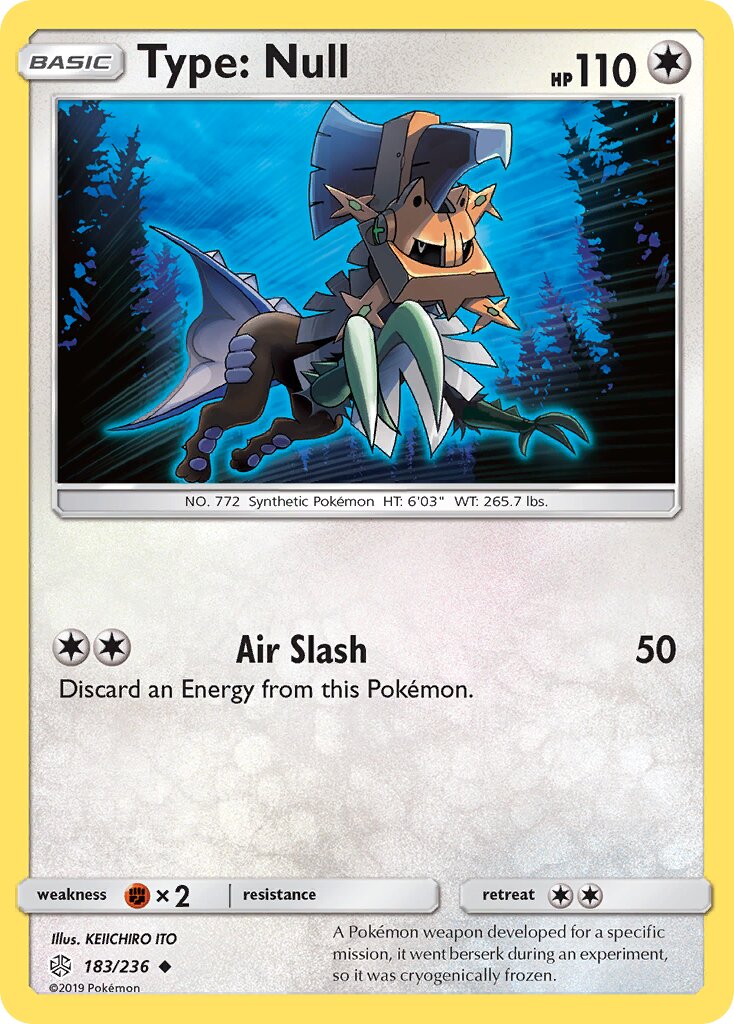 Type: Null 183/236 — Cosmic Eclipse (English Pokémon TCG card)