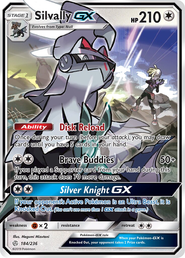 Silvally-GX 184/236 — Cosmic Eclipse (English Pokémon TCG card)