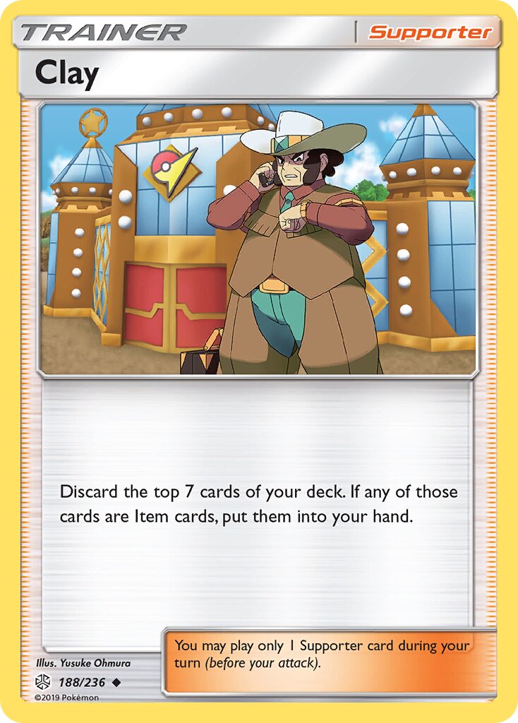 Clay 188/236 — Cosmic Eclipse (English Pokémon TCG card)