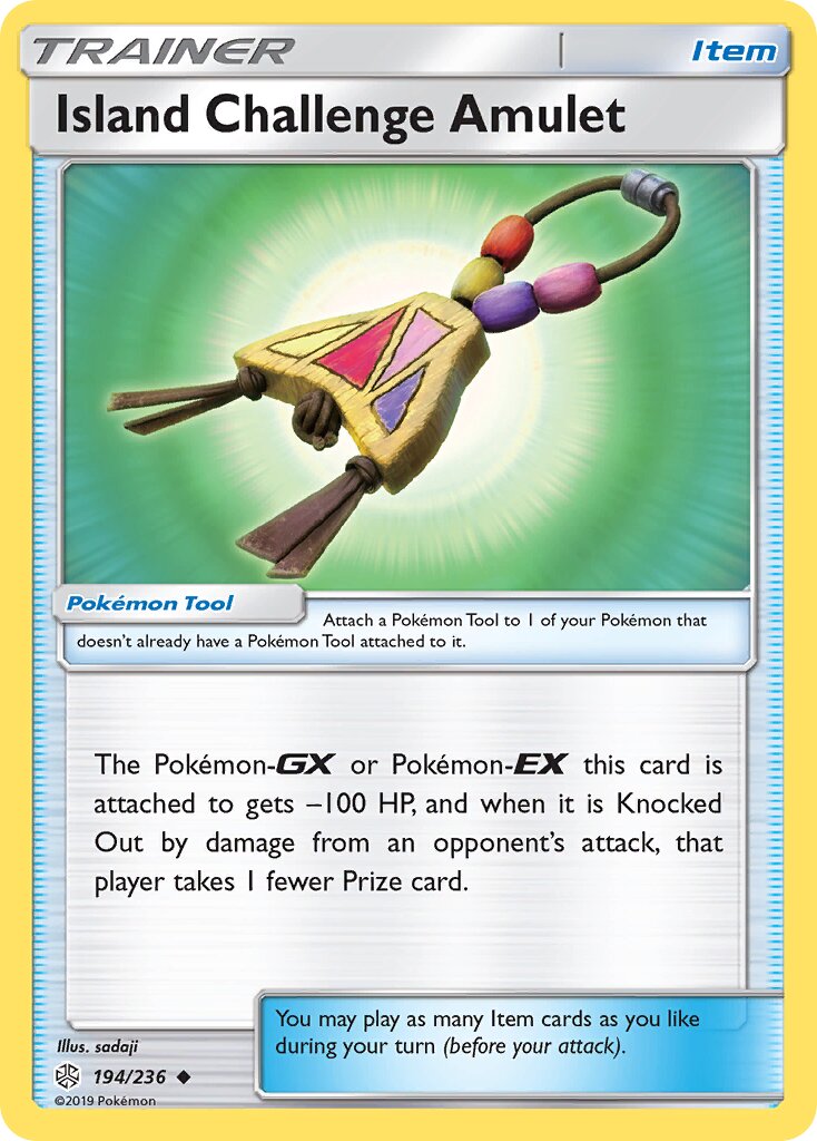 Island Challenge Amulet 194/236 — Cosmic Eclipse (English Pokémon TCG card)