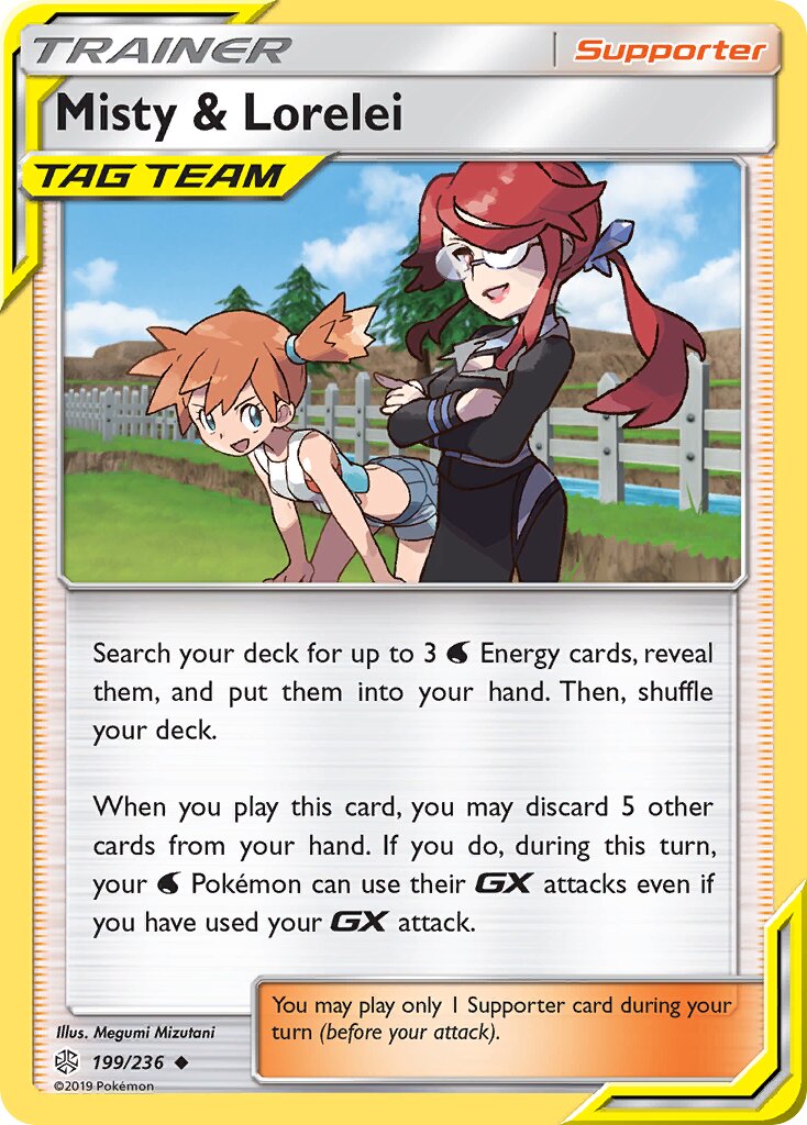 Misty & Lorelei 199/236 — Cosmic Eclipse (English Pokémon TCG card)