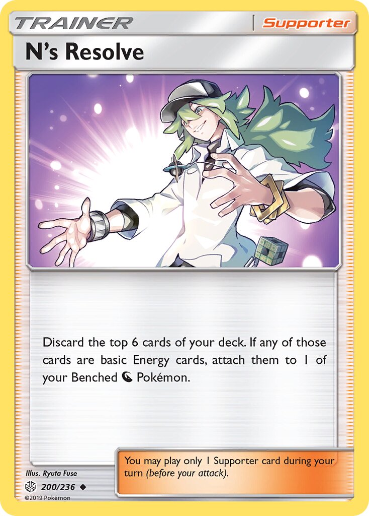 N's Resolve 200/236 — Cosmic Eclipse (English Pokémon TCG card)