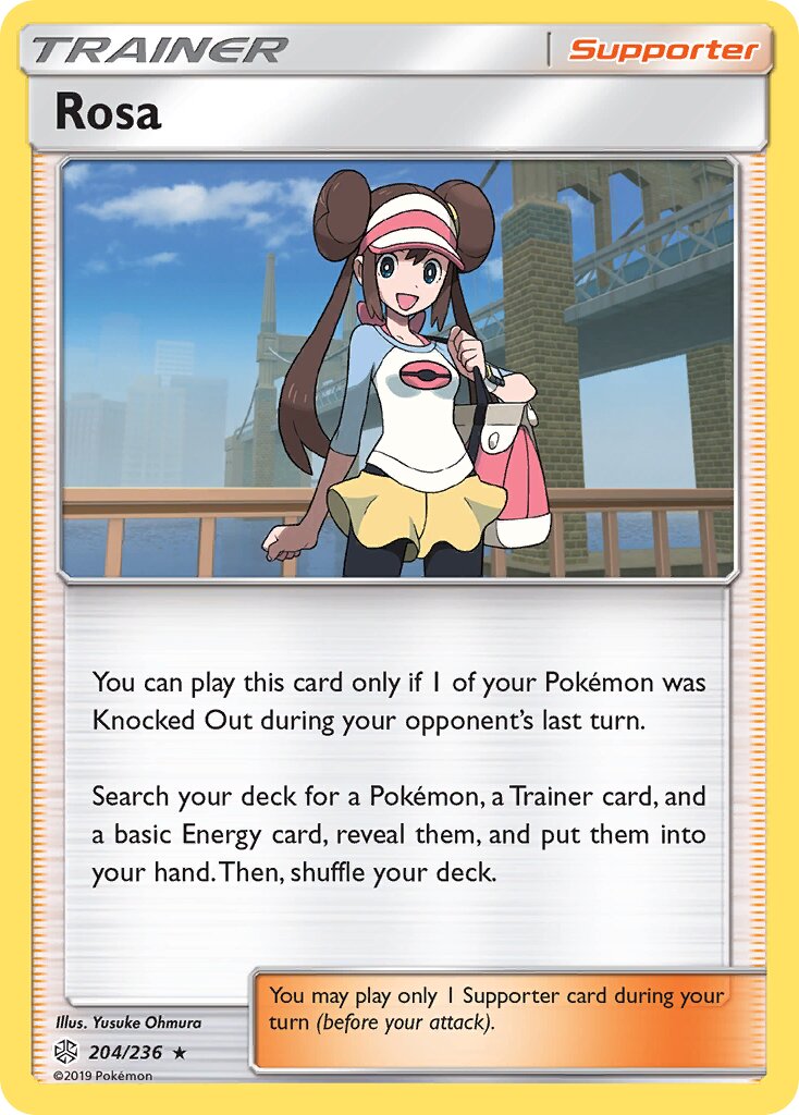 Rosa 204/236 — Cosmic Eclipse (English Pokémon TCG card)