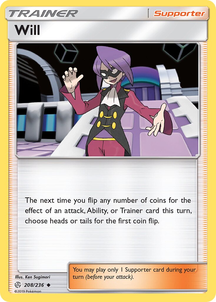 Will 208/236 — Cosmic Eclipse (English Pokémon TCG card)