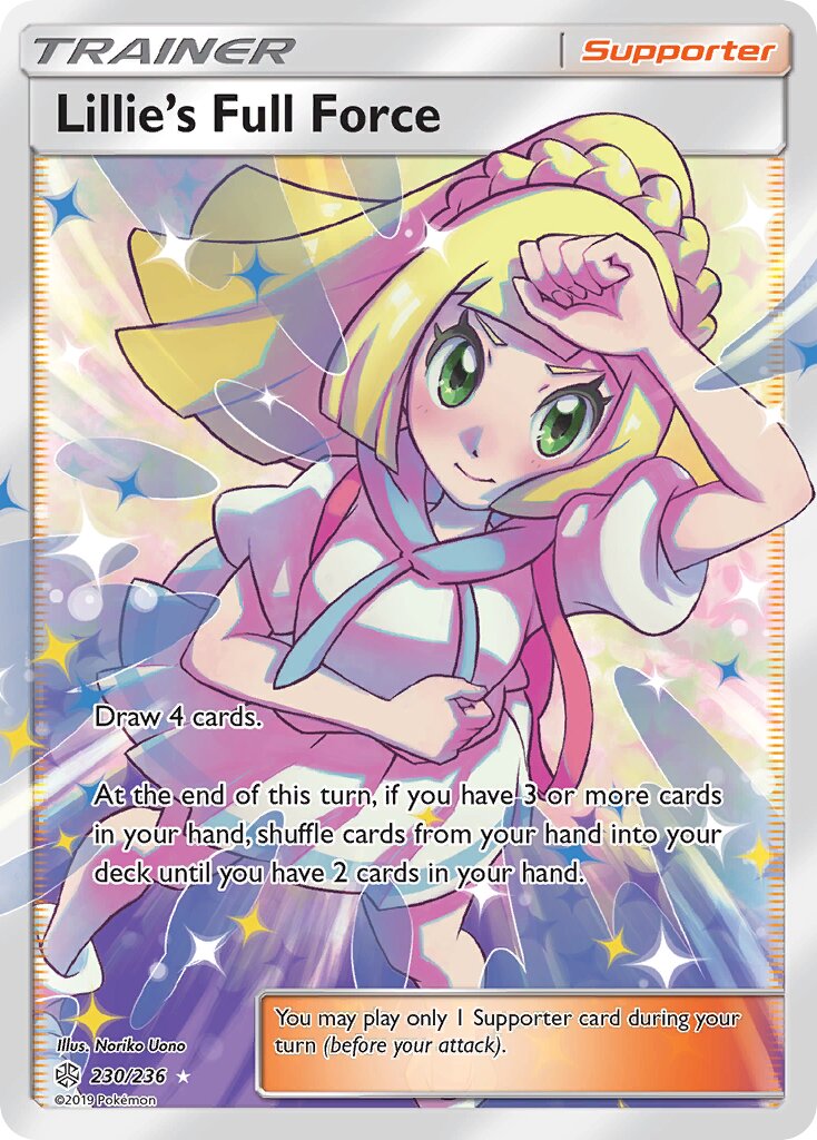 Lillie's Full Force 230/236 — Cosmic Eclipse (English Pokémon TCG card)