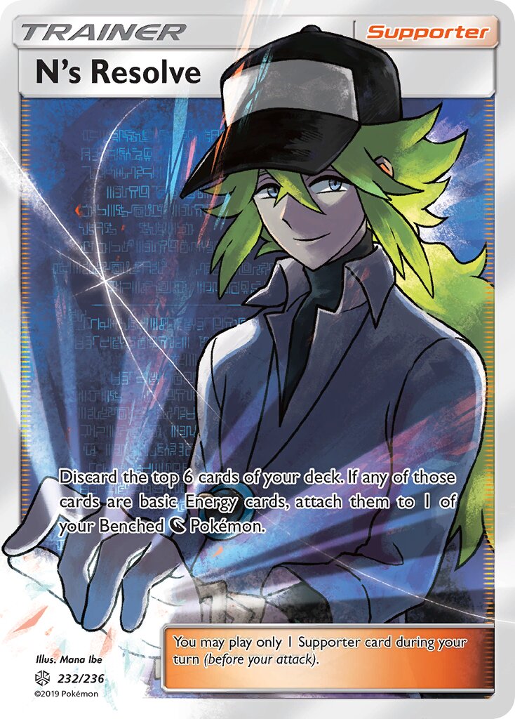 N's Resolve 232/236 — Cosmic Eclipse (English Pokémon TCG card)