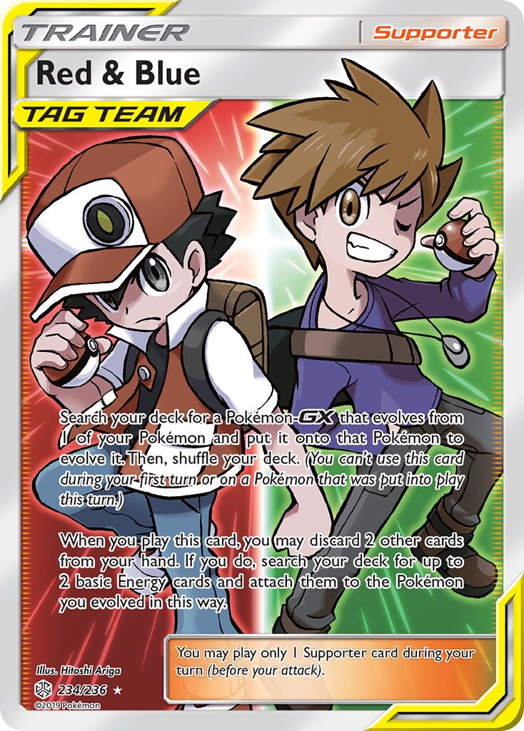 Red & Blue 234/236 — Cosmic Eclipse (English Pokémon TCG card)