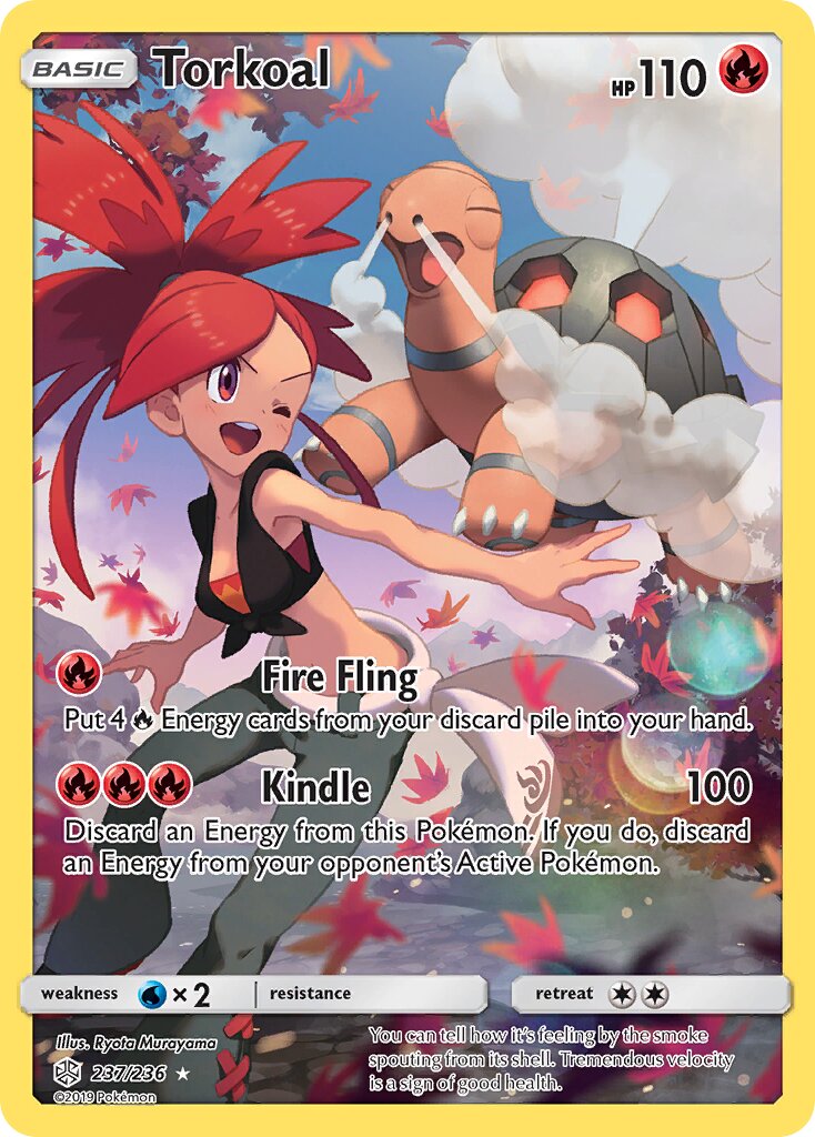Torkoal 237/236 — Cosmic Eclipse (English Pokémon TCG card)