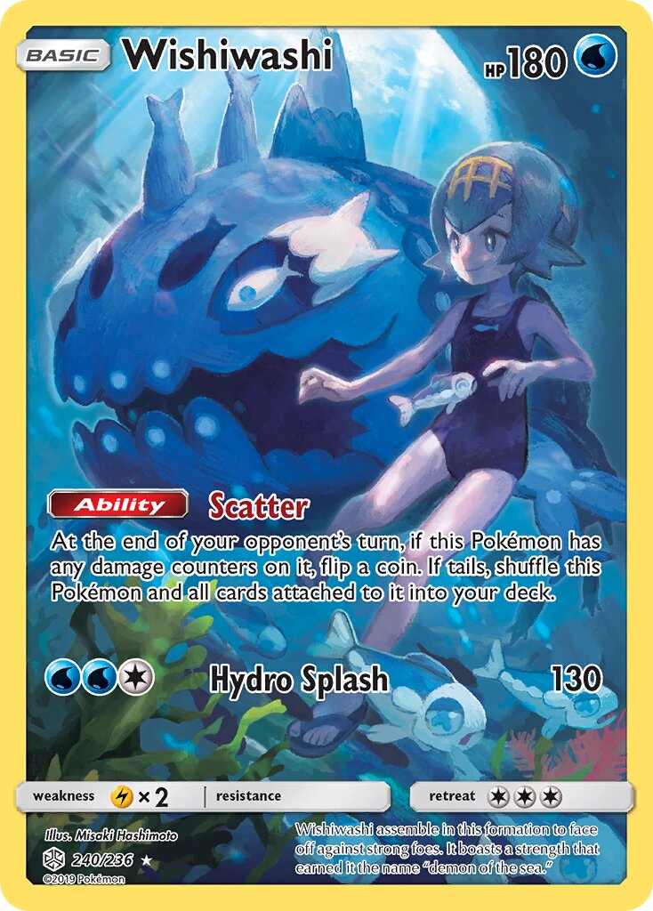Wishiwashi 240/236 — Cosmic Eclipse (English Pokémon TCG card)