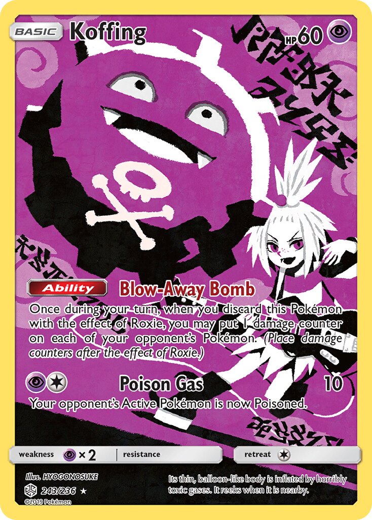 Koffing 243/236 — Cosmic Eclipse (English Pokémon TCG card)