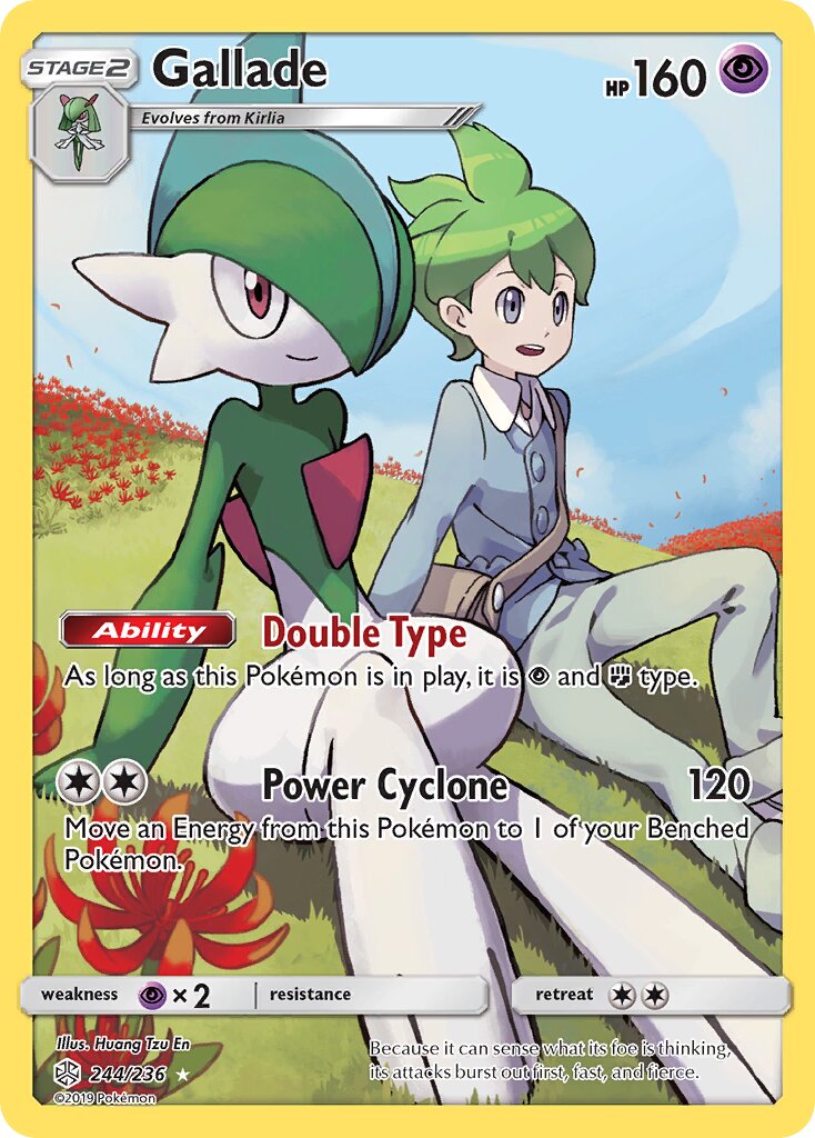Gallade 244/236 — Cosmic Eclipse (English Pokémon TCG card)