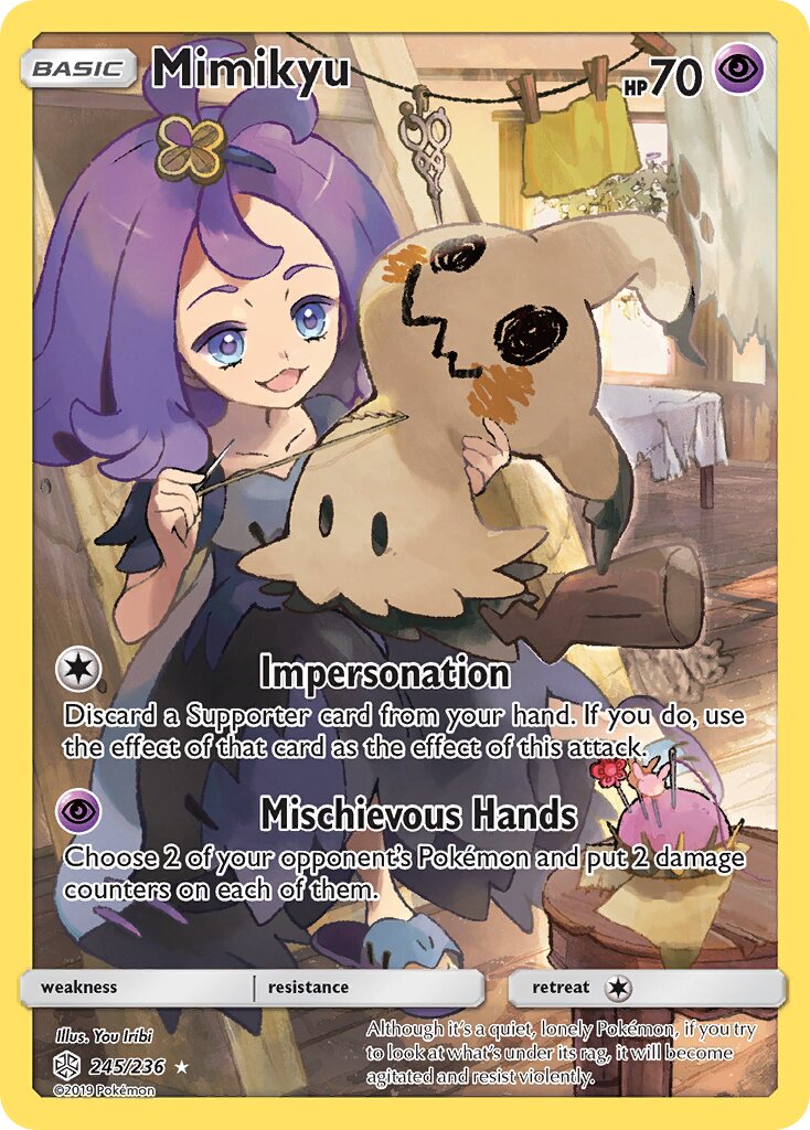 Mimikyu 245/236 — Cosmic Eclipse (English Pokémon TCG card)