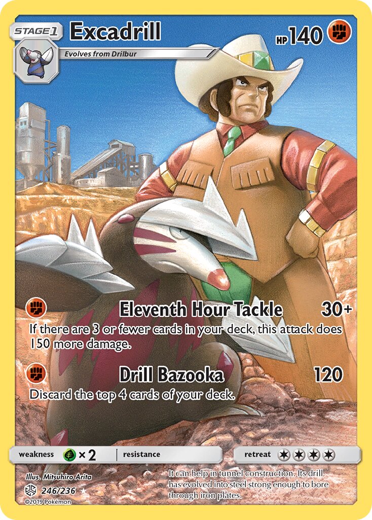 Excadrill 246/236 — Cosmic Eclipse (English Pokémon TCG card)