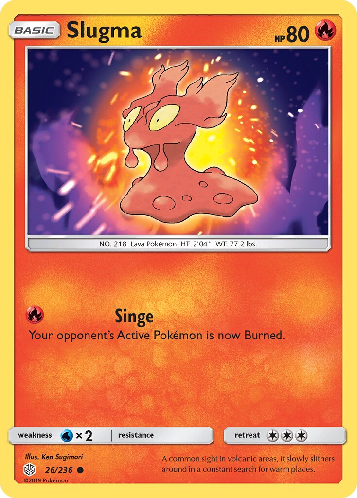 Slugma 026/236 — Cosmic Eclipse (English Pokémon TCG card)