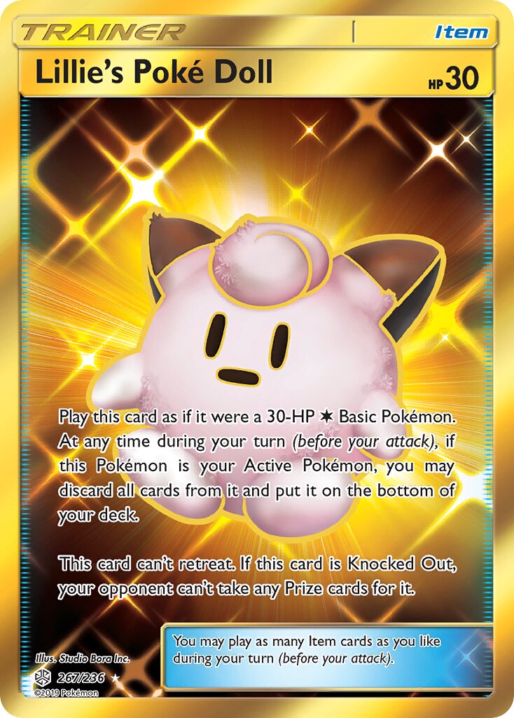Lillie's Poké Doll 267/236 — Cosmic Eclipse (English Pokémon TCG card)