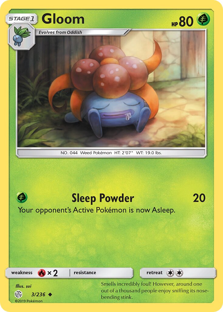 Gloom 003/236 — Cosmic Eclipse (English Pokémon TCG card)