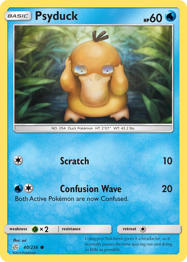 Psyduck 040/236 — Cosmic Eclipse (English Pokémon TCG card)