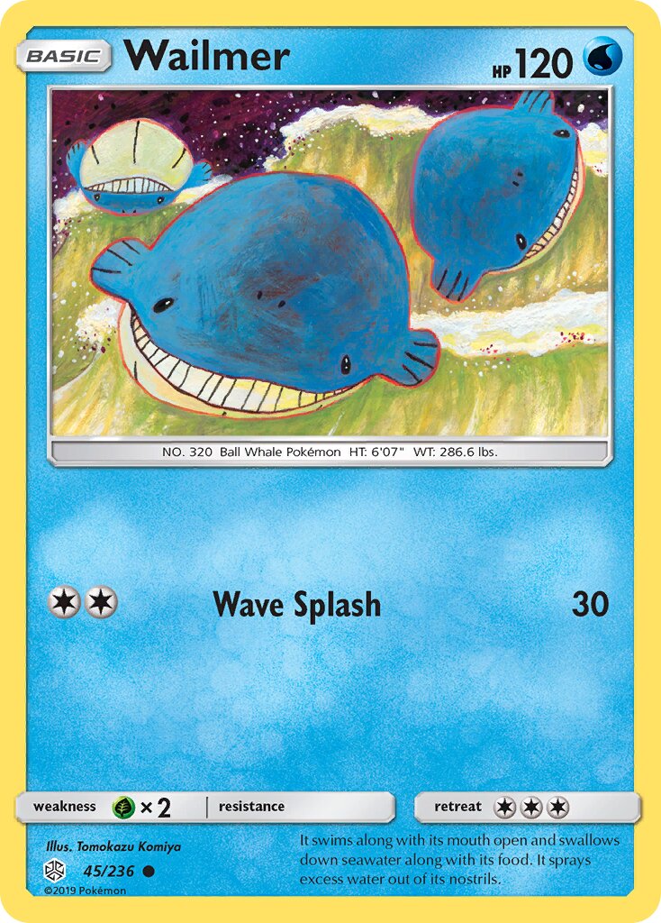 Wailmer 045/236 — Cosmic Eclipse (English Pokémon TCG card)