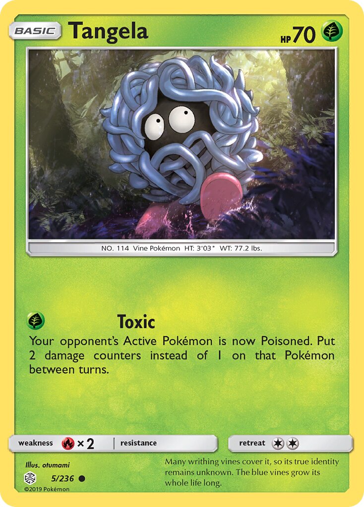 Tangela 005/236 — Cosmic Eclipse (English Pokémon TCG card)