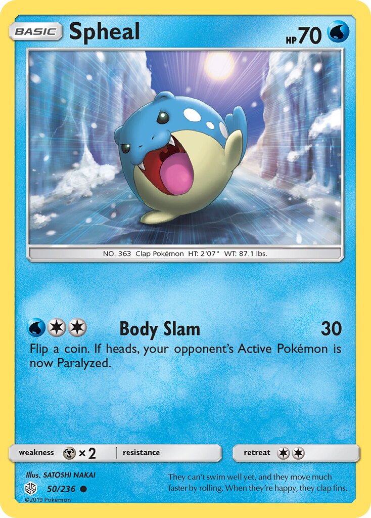 Spheal 050/236 — Cosmic Eclipse (English Pokémon TCG card)