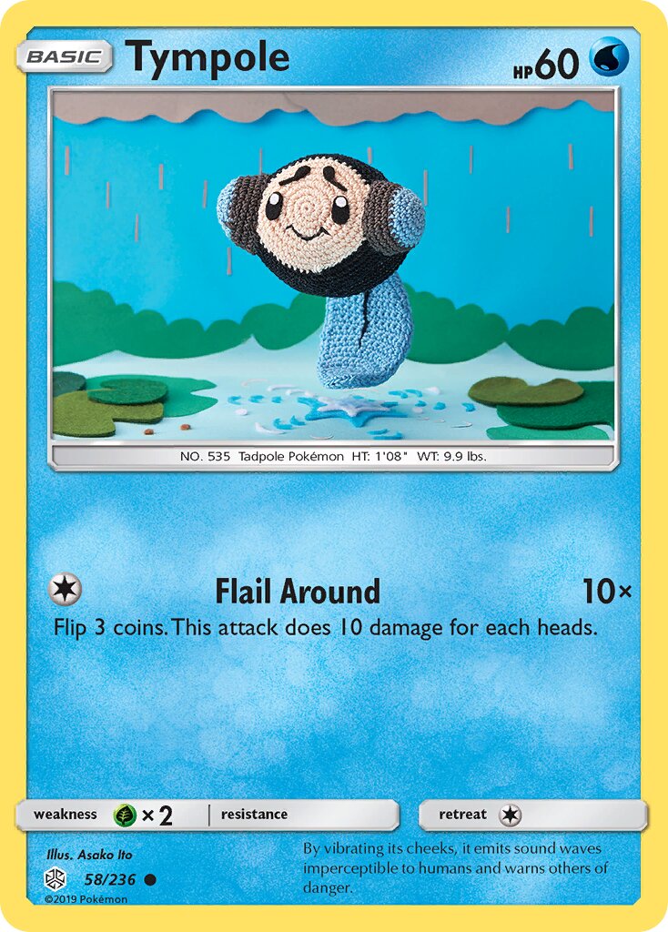 Tympole 058/236 — Cosmic Eclipse (English Pokémon TCG card)