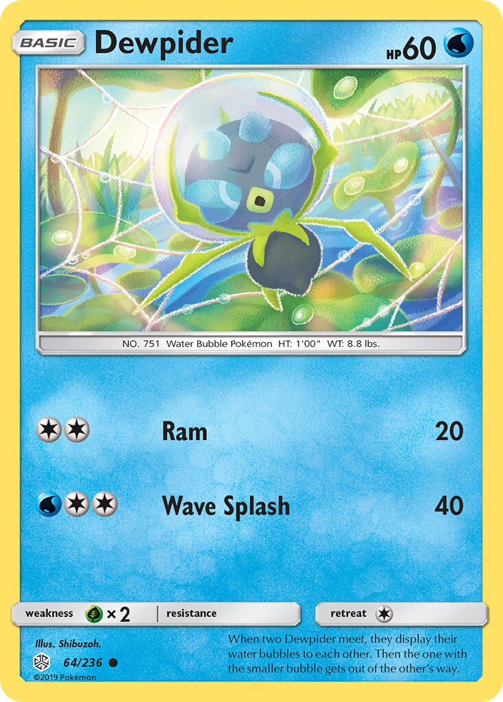 Dewpider 064/236 — Cosmic Eclipse (English Pokémon TCG card)