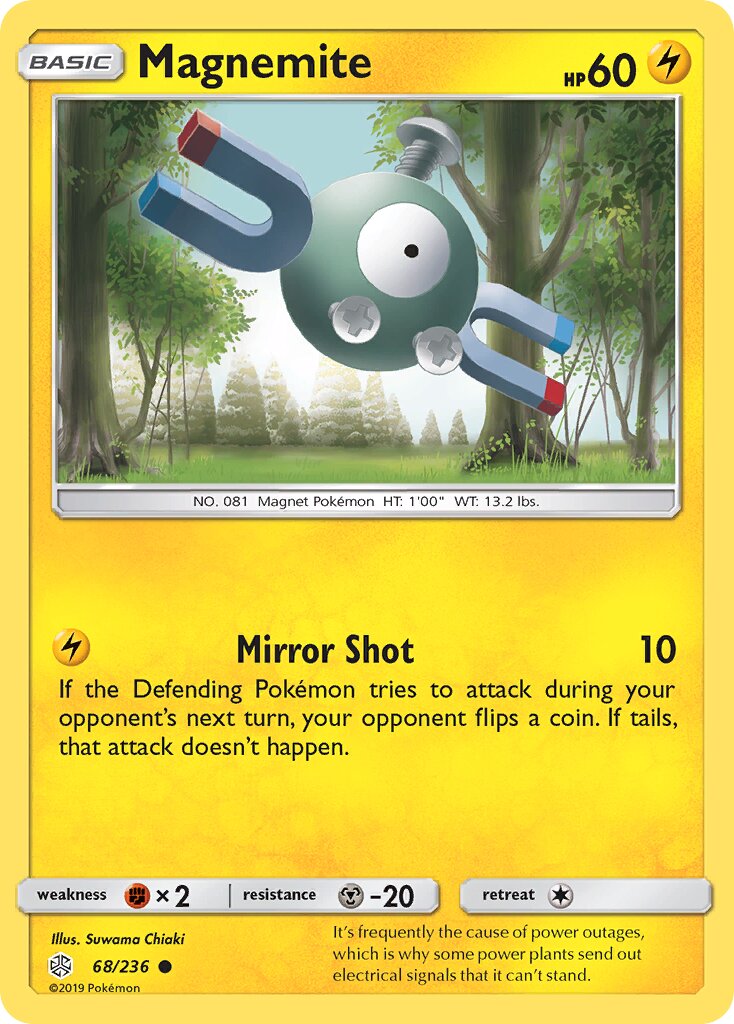 Magnemite 068/236 — Cosmic Eclipse (English Pokémon TCG card)