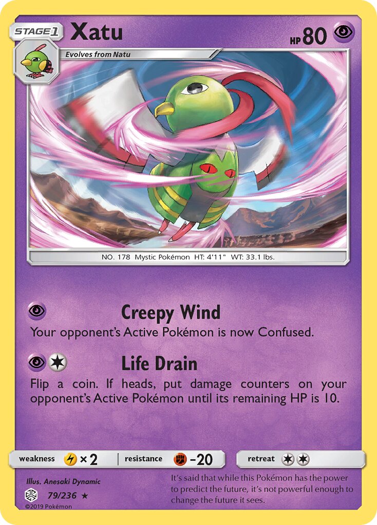 Xatu 079/236 — Cosmic Eclipse (English Pokémon TCG card)
