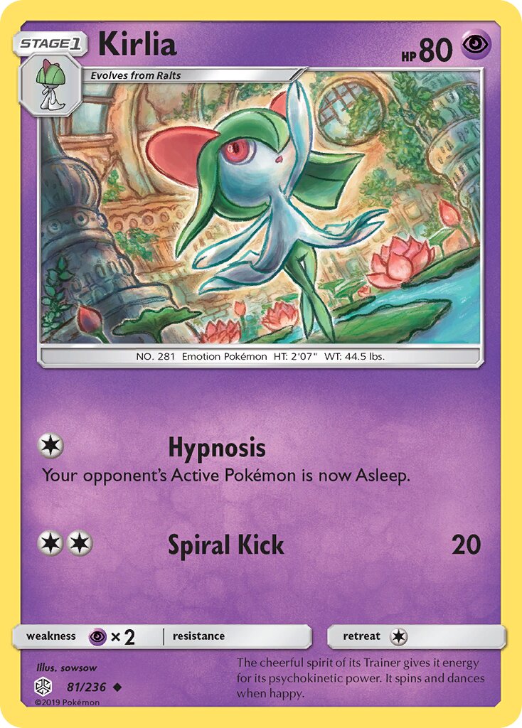 Kirlia 081/236 — Cosmic Eclipse (English Pokémon TCG card)