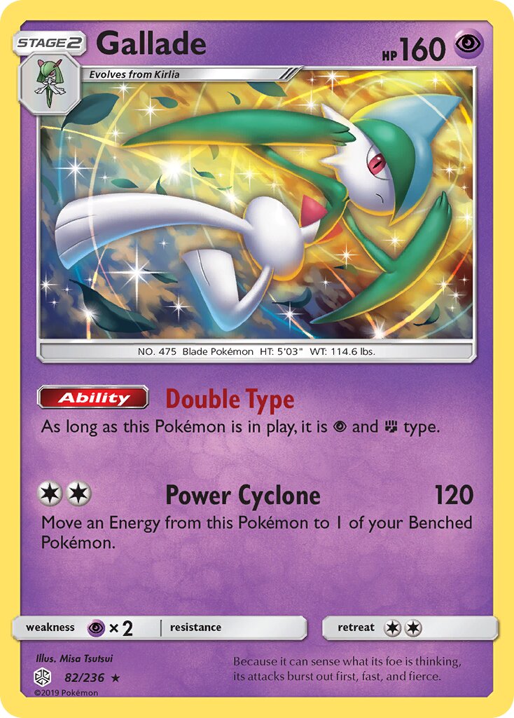 Gallade 082/236 — Cosmic Eclipse (English Pokémon TCG card)