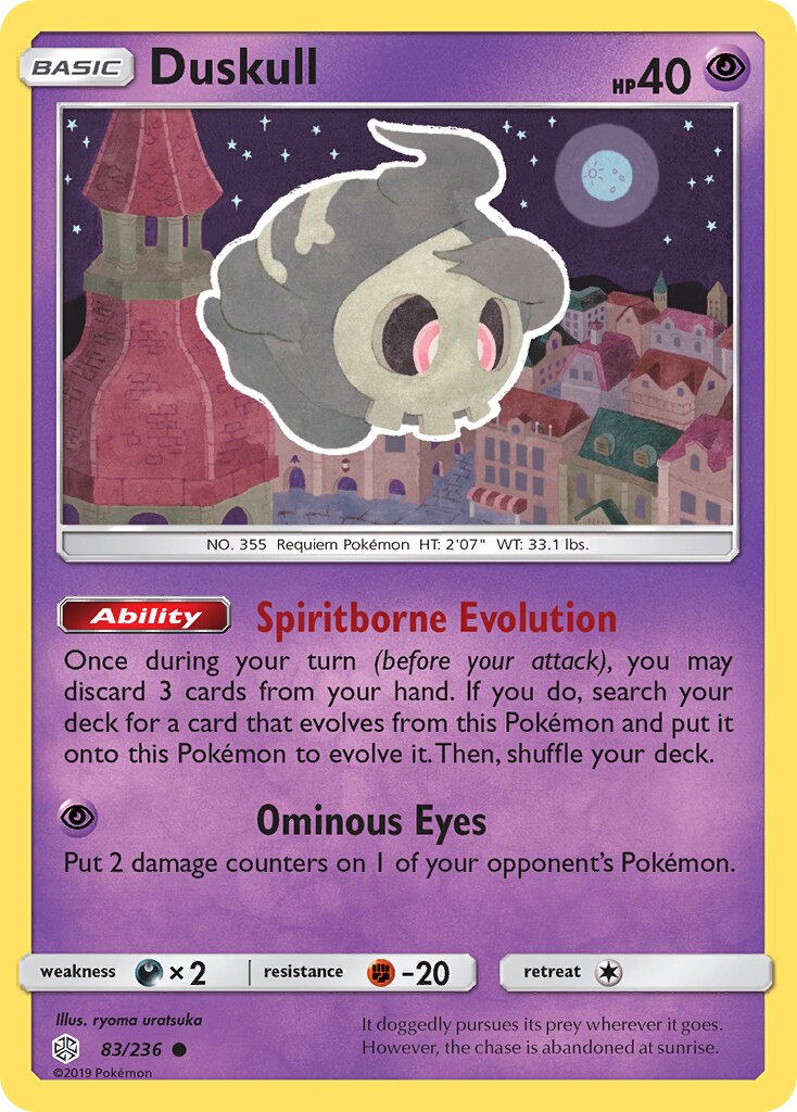 Duskull 083/236 — Cosmic Eclipse (English Pokémon TCG card)