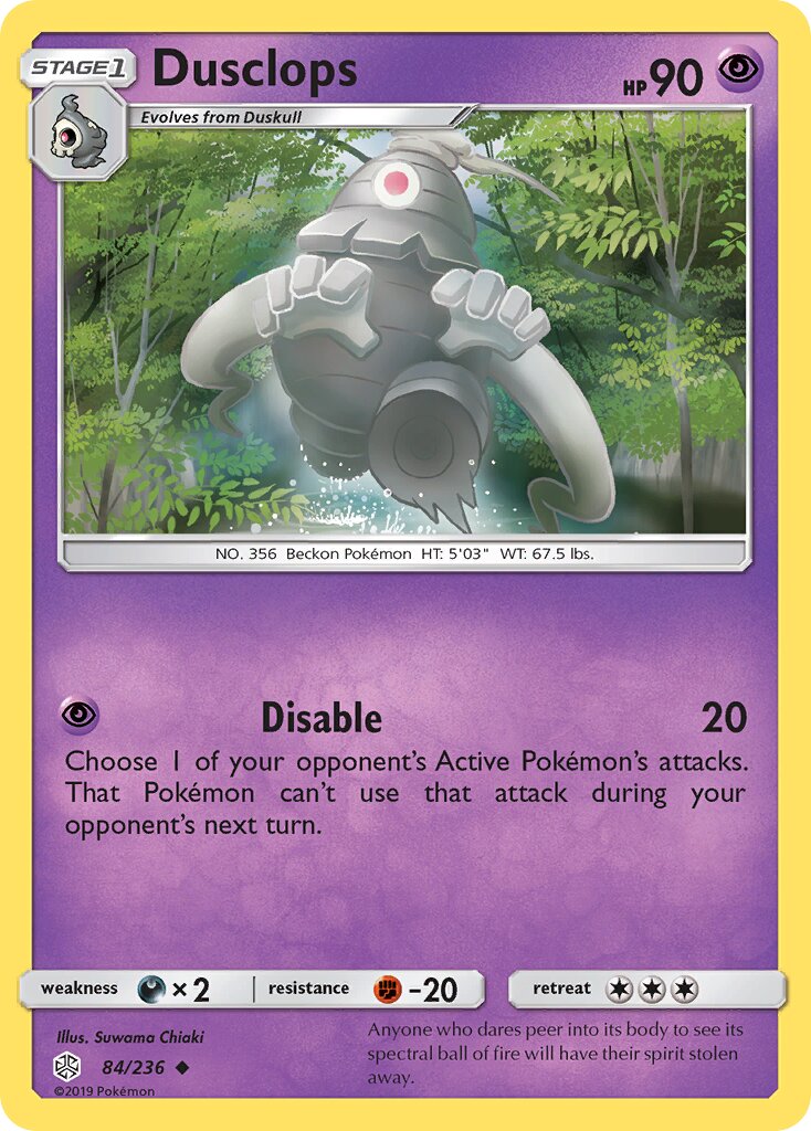 Dusclops 084/236 — Cosmic Eclipse (English Pokémon TCG card)
