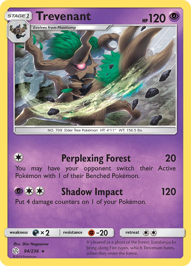 Trevenant 094/236 — Cosmic Eclipse (English Pokémon TCG card)