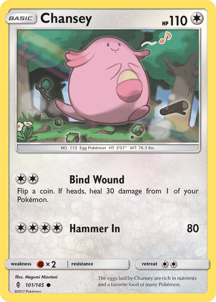 Chansey 101/145 — Guardians Rising (English Pokémon TCG card)