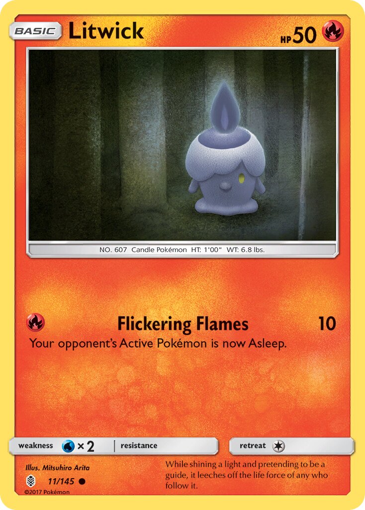 Litwick 011/145 — Guardians Rising (English Pokémon TCG card)