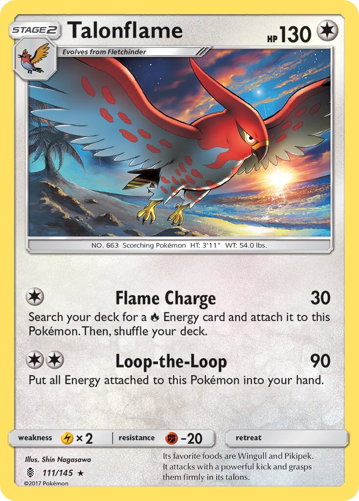 Talonflame 111/145 — Guardians Rising (English Pokémon TCG card)