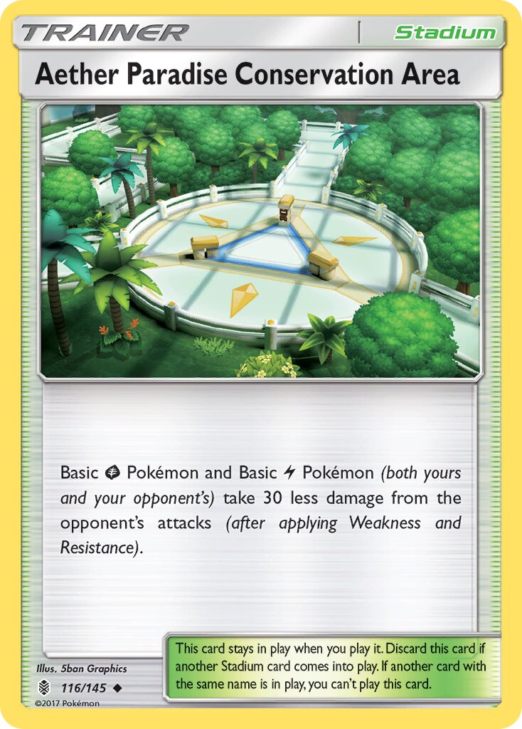 Aether Paradise Conservation Area 116/145 — Guardians Rising (English Pokémon TCG card)