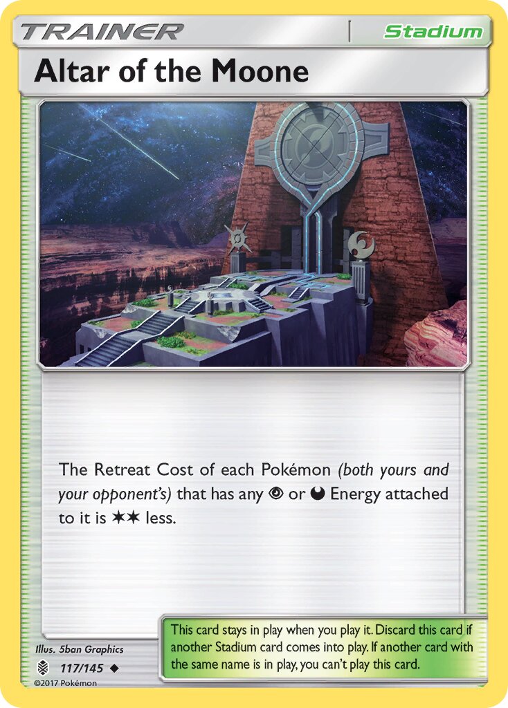 Altar of the Moone 117/145 — Guardians Rising (English Pokémon TCG card)