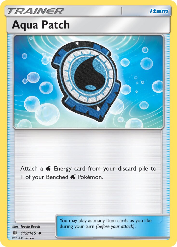 Aqua Patch 119/145 — Guardians Rising (English Pokémon TCG card)