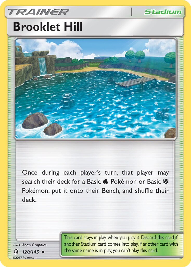 Brooklet Hill 120/145 — Guardians Rising (English Pokémon TCG card)