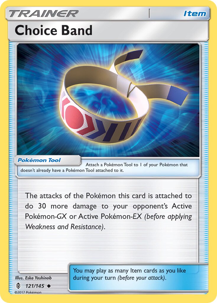 Choice Band 121/145 — Guardians Rising (English Pokémon TCG card)