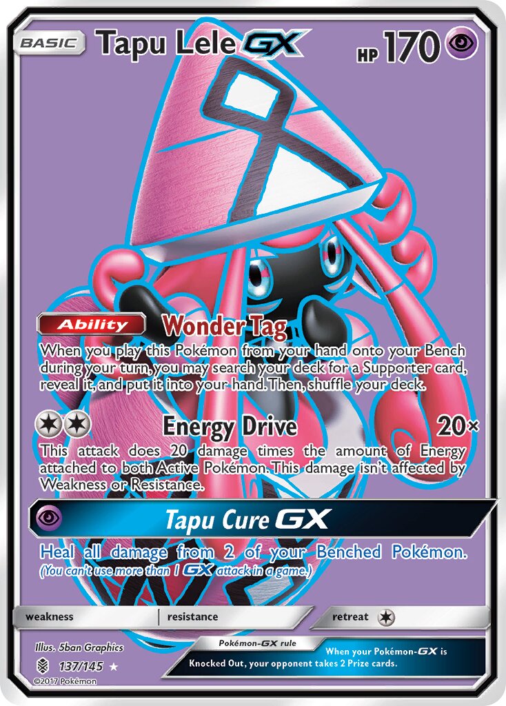 Tapu Lele-GX 137/145 — Guardians Rising (English Pokémon TCG card)