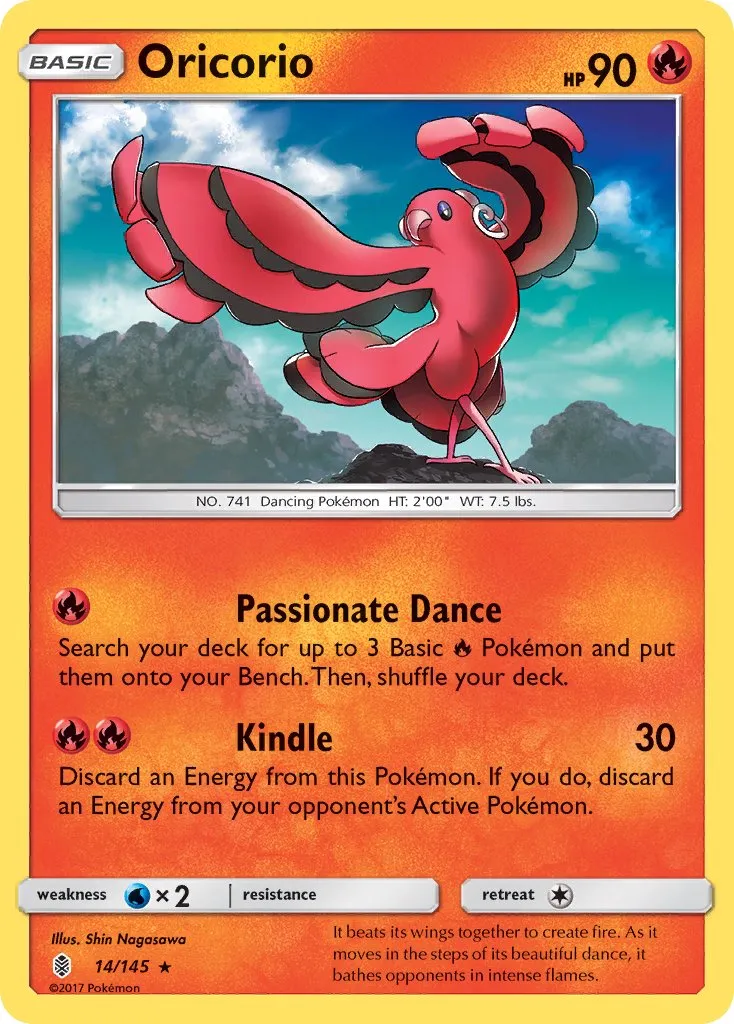 Oricorio 014/145 — Guardians Rising (English Pokémon TCG card)