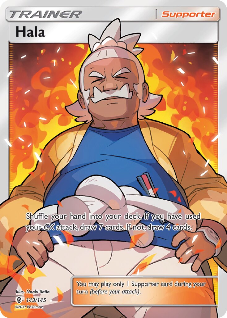 Hala 143/145 — Guardians Rising (English Pokémon TCG card)