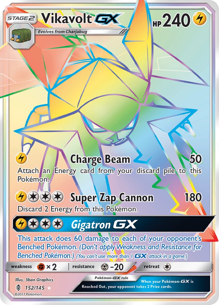 Vikavolt-GX 152/145 — Guardians Rising (English Pokémon TCG card)
